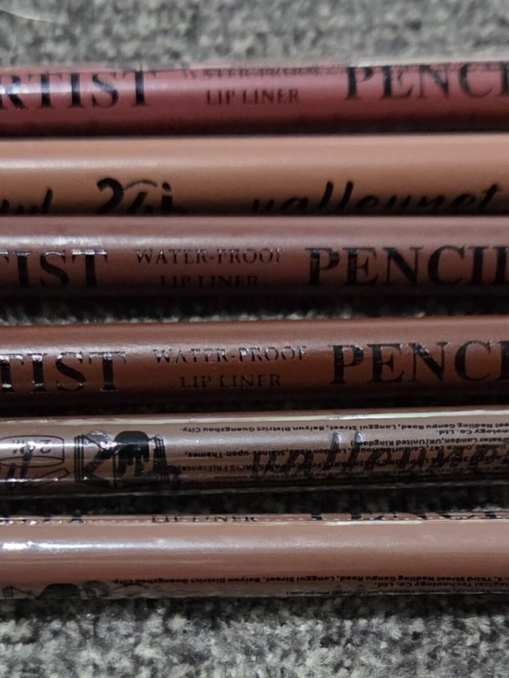 Silk Glide Colorful 24 Hr Valleynet Artist Pencil Waterproof Lip Liner-6 Ct-NEW
